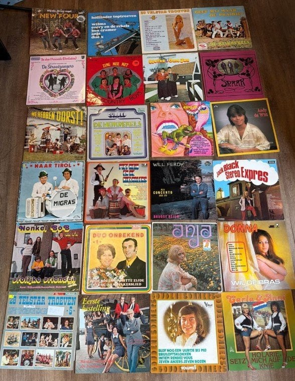 New four telstar piraten hits migras anja heikrekeks etc 24x, LP, Gebruikt, Overige formaten, Ophalen of Verzenden