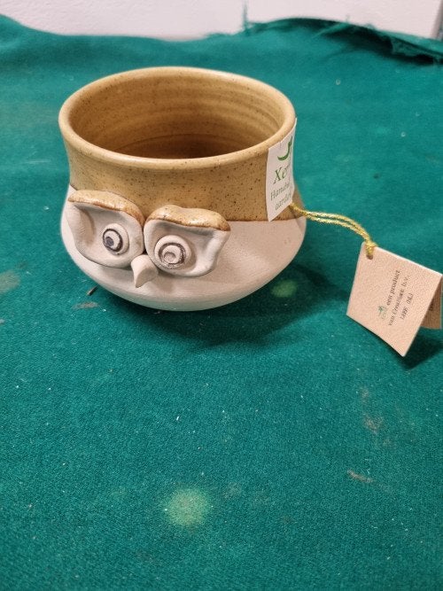 bloempotje uil xenia pottenbakker, Ophalen of Verzenden, 'T Olde Gre-j, Info@toldegrej.nl, Endepoelstraat 20f Didam