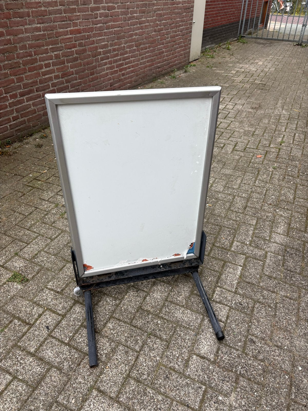 Reclamebord / Stoepbord (zonder plastic), Ophalen