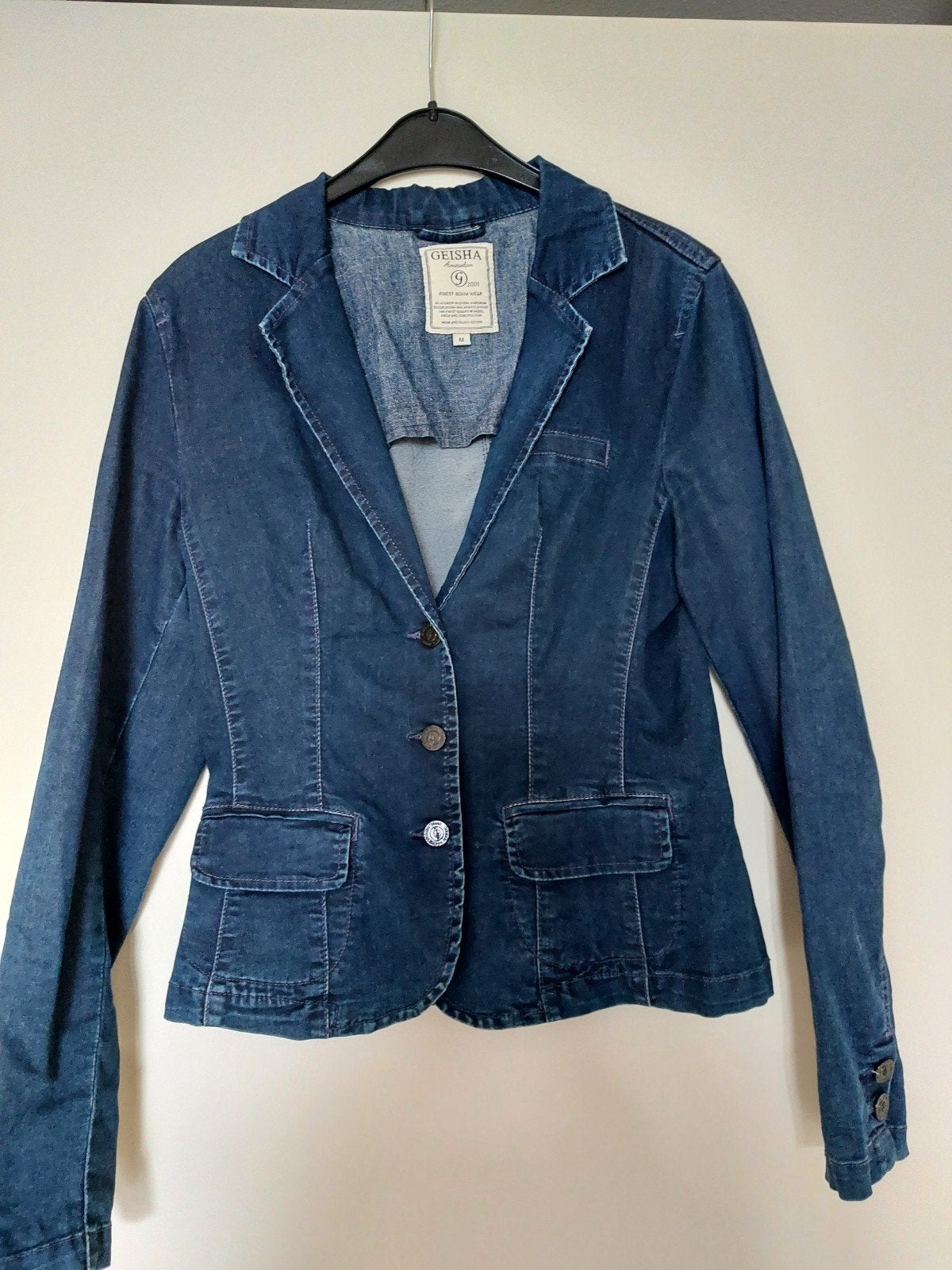 Spijkerjasje van Geisha, Maat 38/40 (M), Geisha, Blauw, Ophalen of Verzenden
