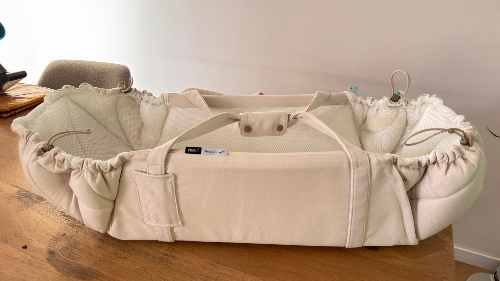 Najell SleepCarrier X - Draagzak en babynestje in één, Kinderen en Baby's, Babydragers en Draagdoeken, Zo goed als nieuw, Draagzak