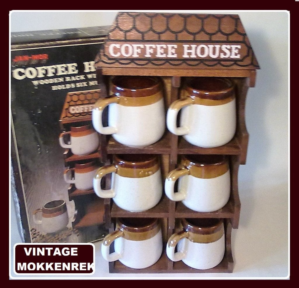 Vintage retro jaren 70 bekerrek beker mok servies mokken 70s, Overige typen, Vintage, Nieuw, Ophalen of Verzenden