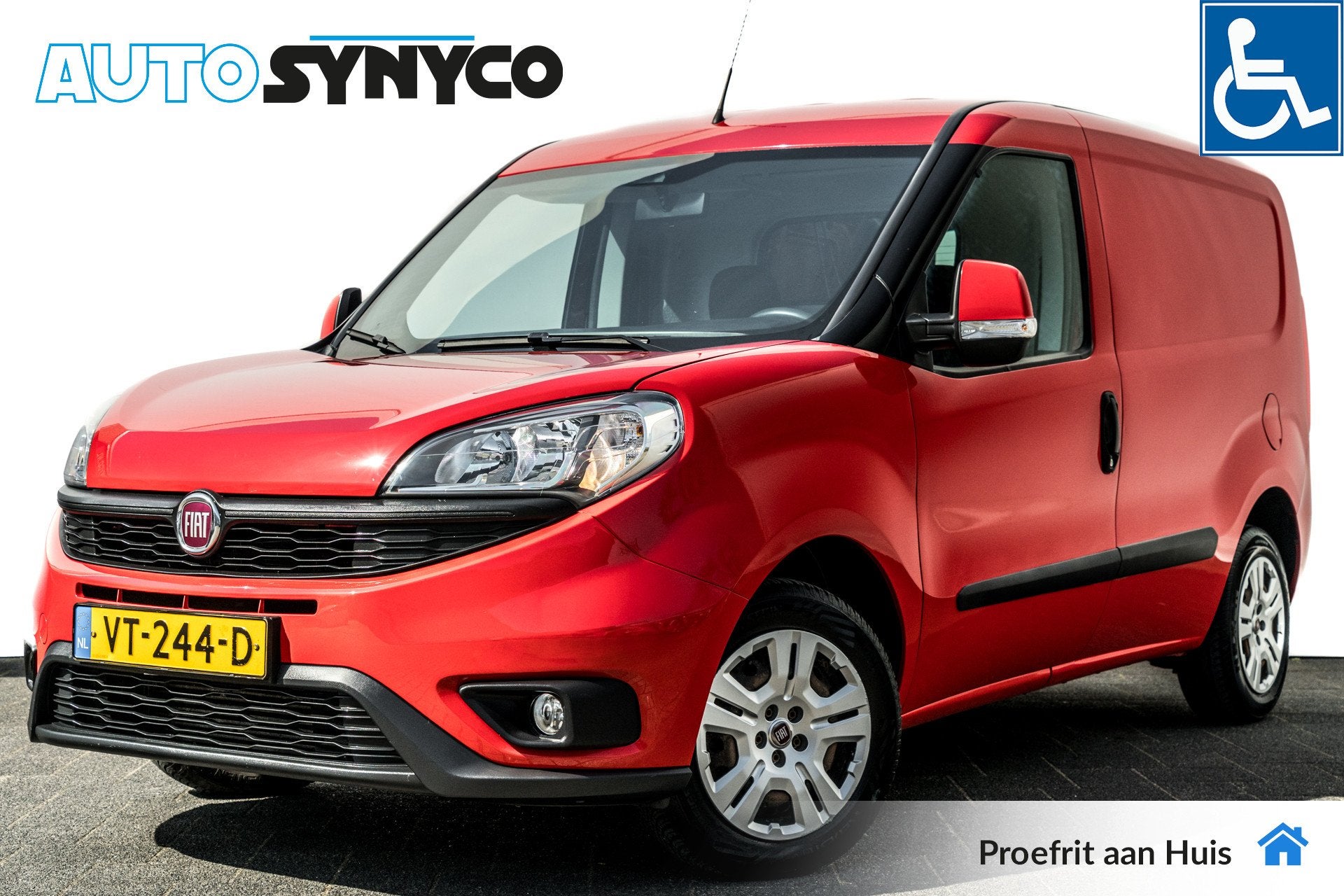 Fiat Doblò Cargo 1.6 MJ L1H1 SX Automaat | Scootmobiel-Lift, Euro 5, Stof, Gebruikt, 1295 kg