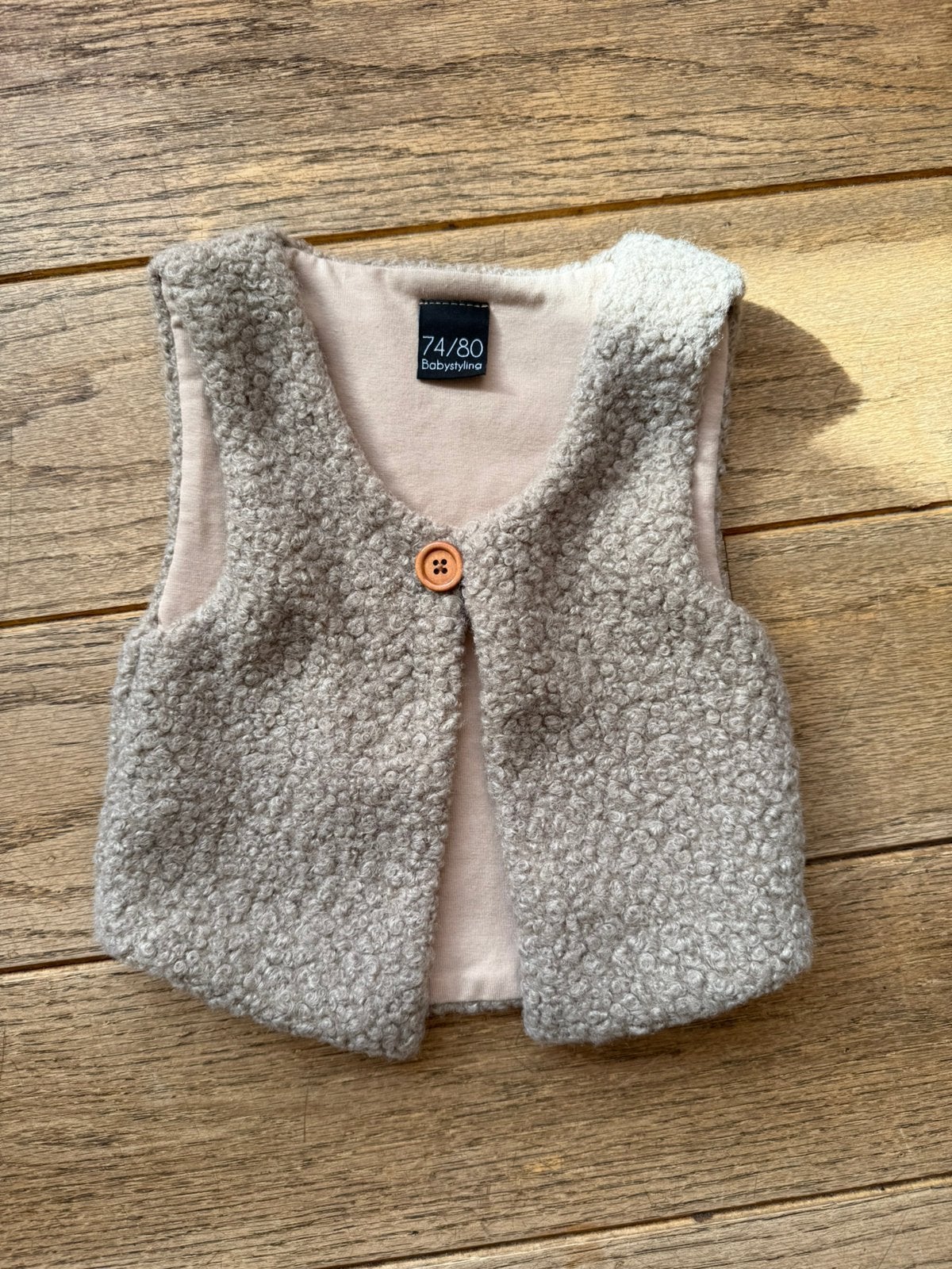 Babystyling gilet mt 74/80, Kinderen en Baby's, Ophalen of Verzenden, Zo goed als nieuw, Jongetje of Meisje