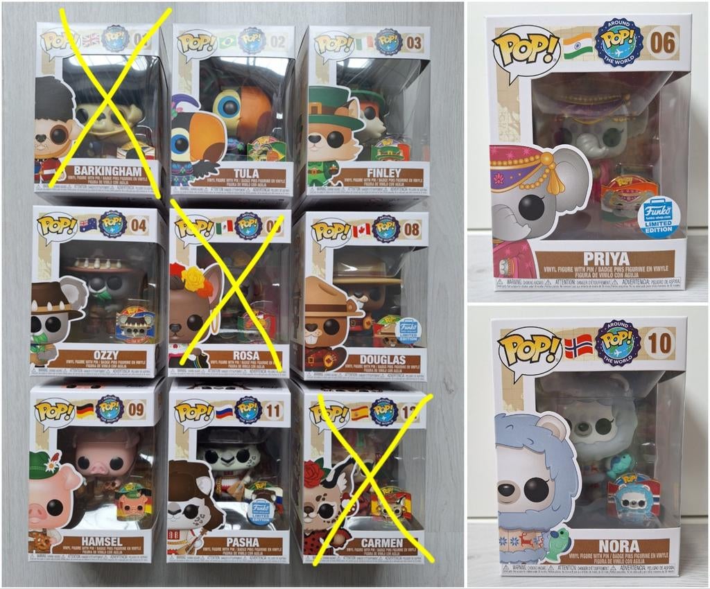 Around the World Funko pop serie, Ophalen of Verzenden, Nieuw