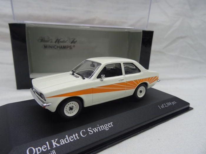 Opel Kadett C “Swinger” 1973 Wit 1:43 Minichamps, Hobby en Vrije tijd, Modelauto's | 1:43, Minichamps, Auto, Www.minichamps.de