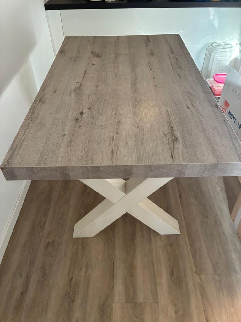 Eettafel 160 x 100 x 80, Ophalen, 50 tot 100 cm, Zo goed als nieuw, 150 tot 200 cm