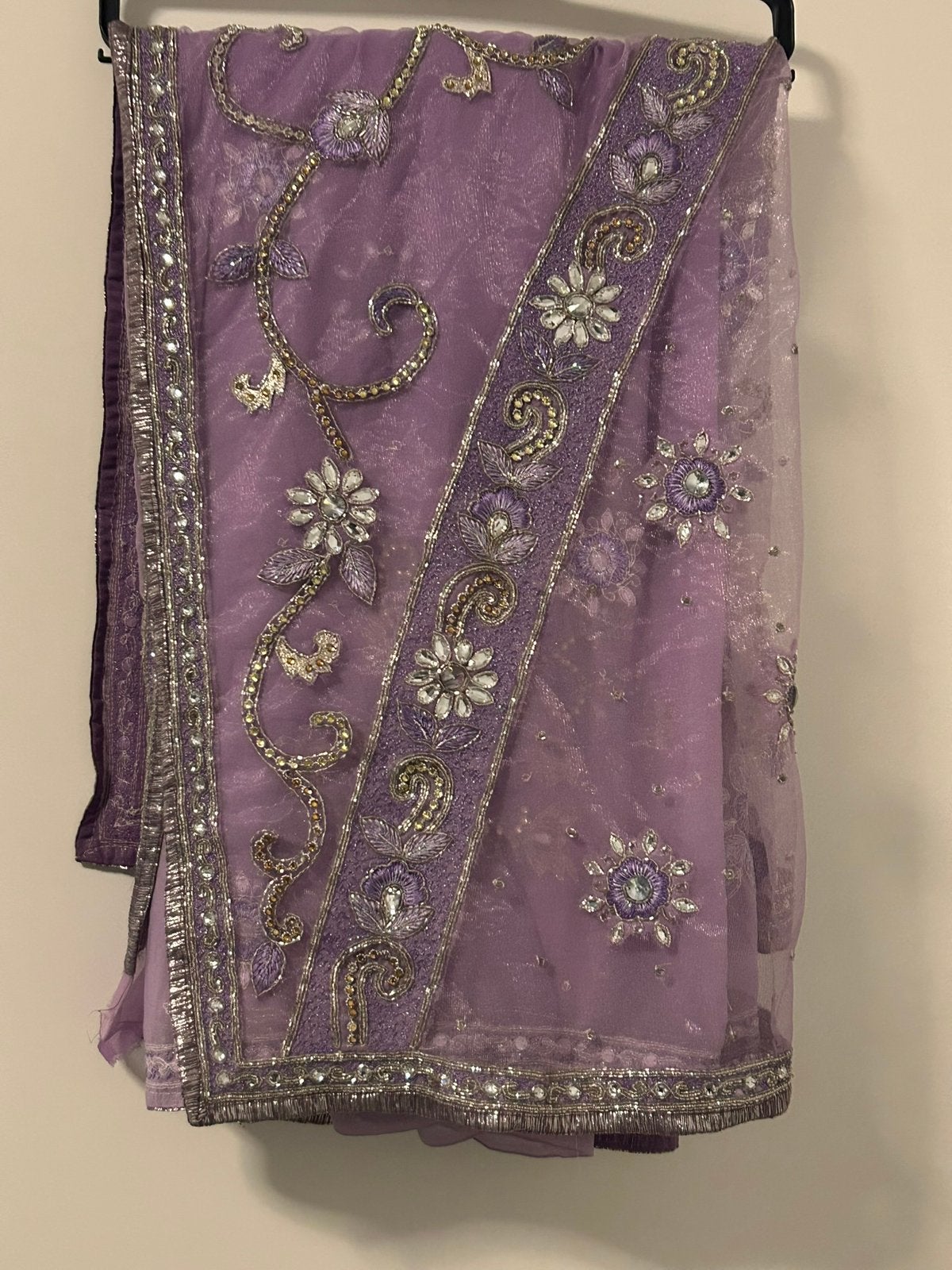 Saree nieuw lila, Ophalen of Verzenden, Nieuw, Paars, Overige typen