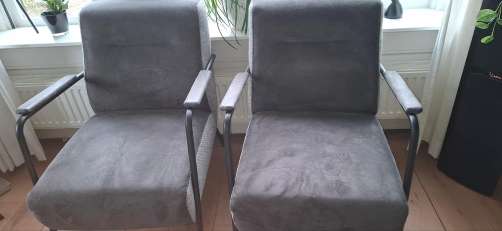 Twee fauteuils (z.g.a.n.) met gratis bank, 150 tot 200 cm, Driepersoons, 75 tot 100 cm, Ophalen of Verzenden