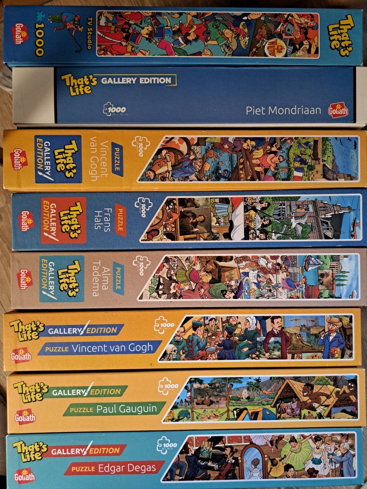 Nieuw:Thats life puzzels kunstenaars/ schilders, Ophalen, 500 t/m 1500 stukjes, Nieuw, Legpuzzel