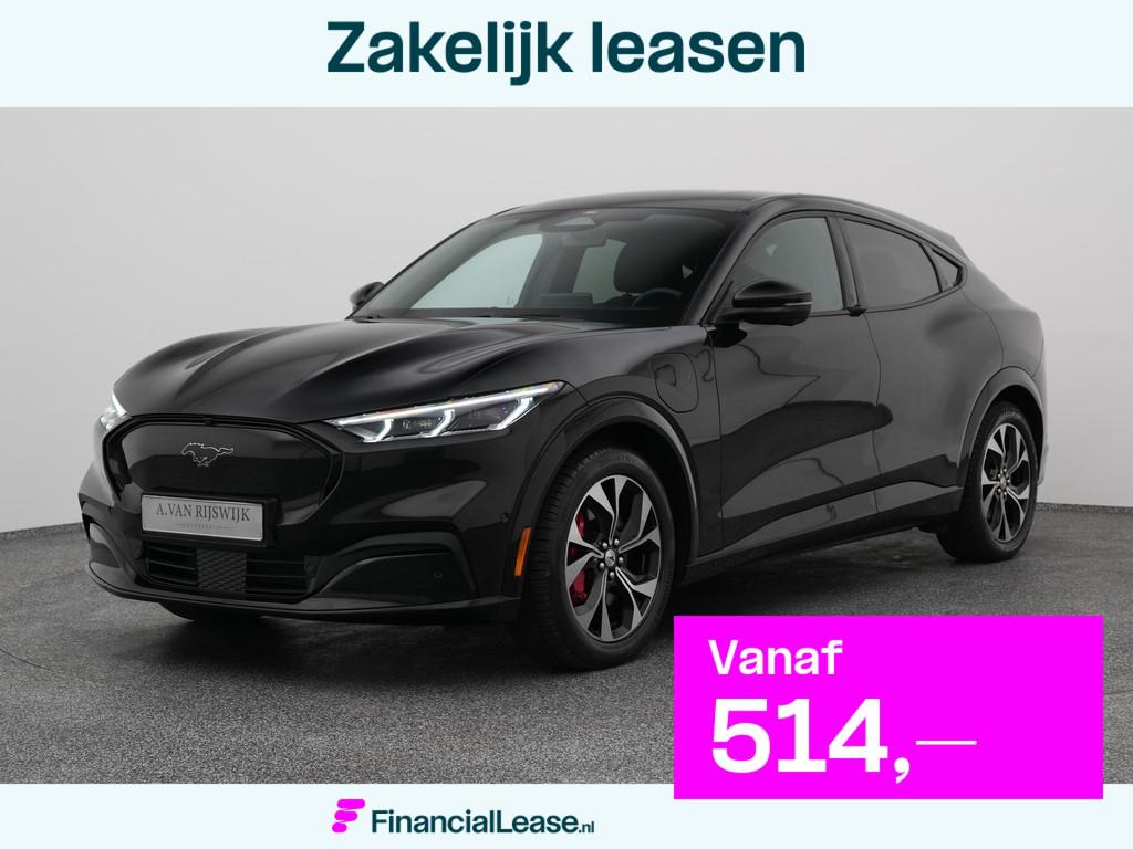 Ford Mustang Mach-E Extended RWD 98 kWh | 360 | ADAPTIVE |, Automaat, Met garantie (alle), Zwart, Leder