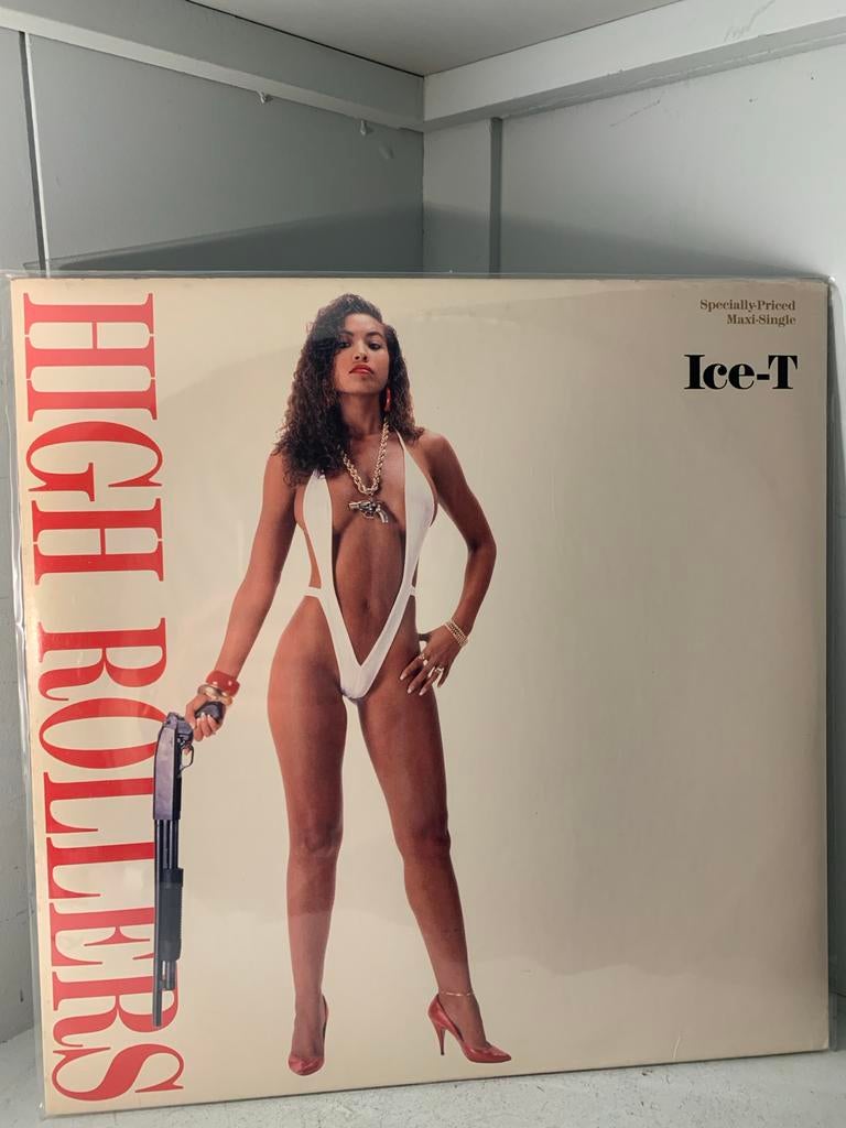 Ice-T - High Rollers (Remix) 12 inch vinyl single, Ophalen of Verzenden, 1985 tot 2000, Gebruikt, 12 inch