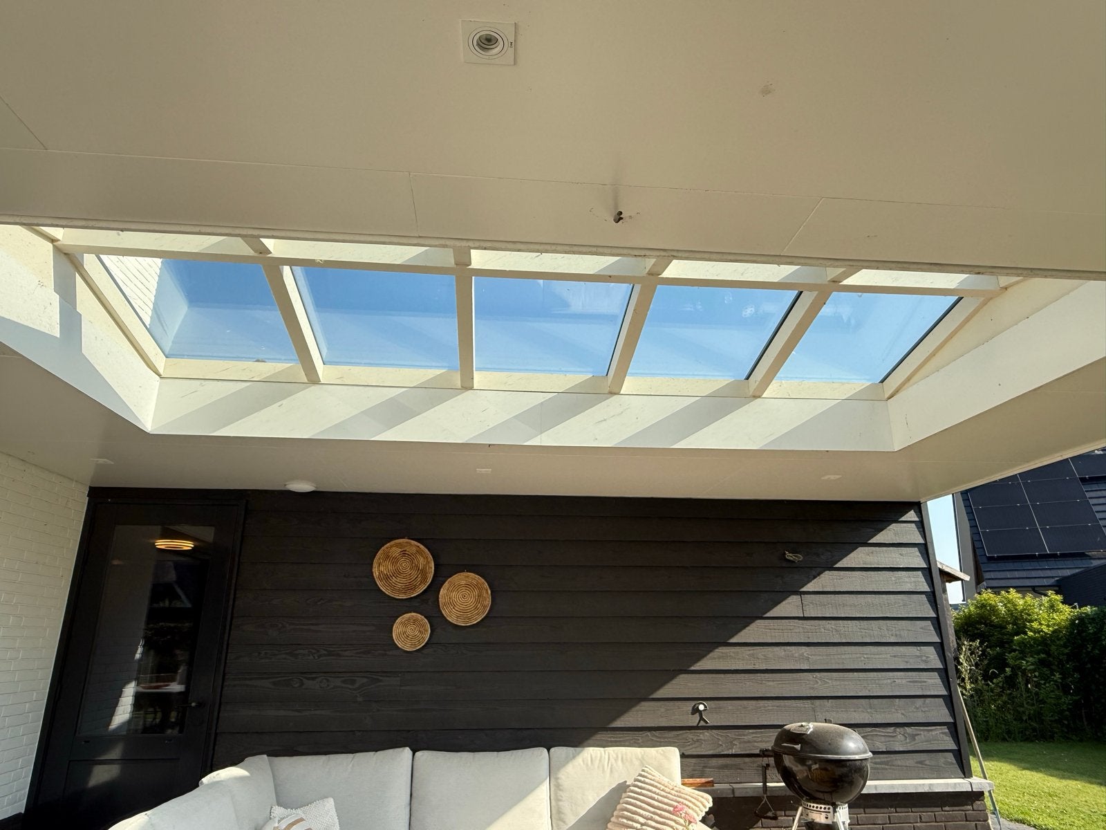 Zadeldak lichtstraat met Dubbelglas hr++, Ophalen, 160 cm of meer, Zo goed als nieuw, Dubbelglas