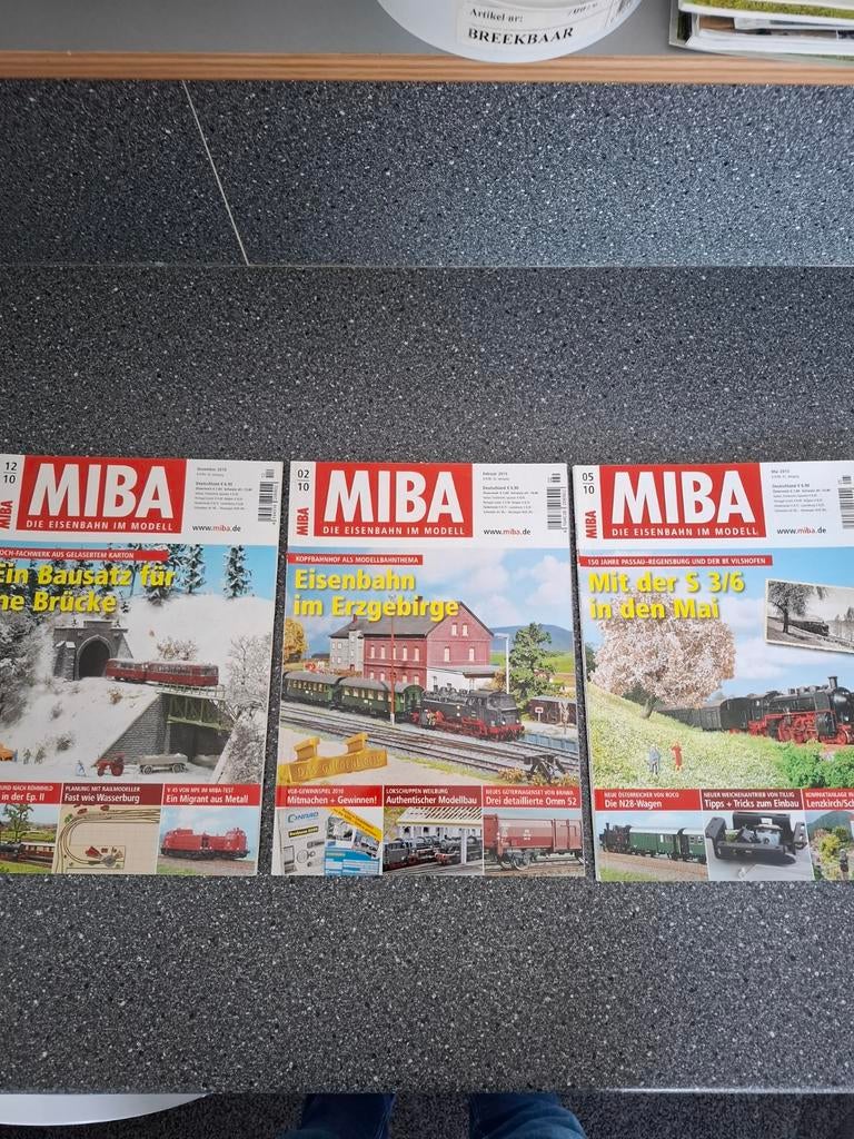 Miba Tijdschriften - Modelspoorbaan Magazine (3 stuks), Ophalen of Verzenden