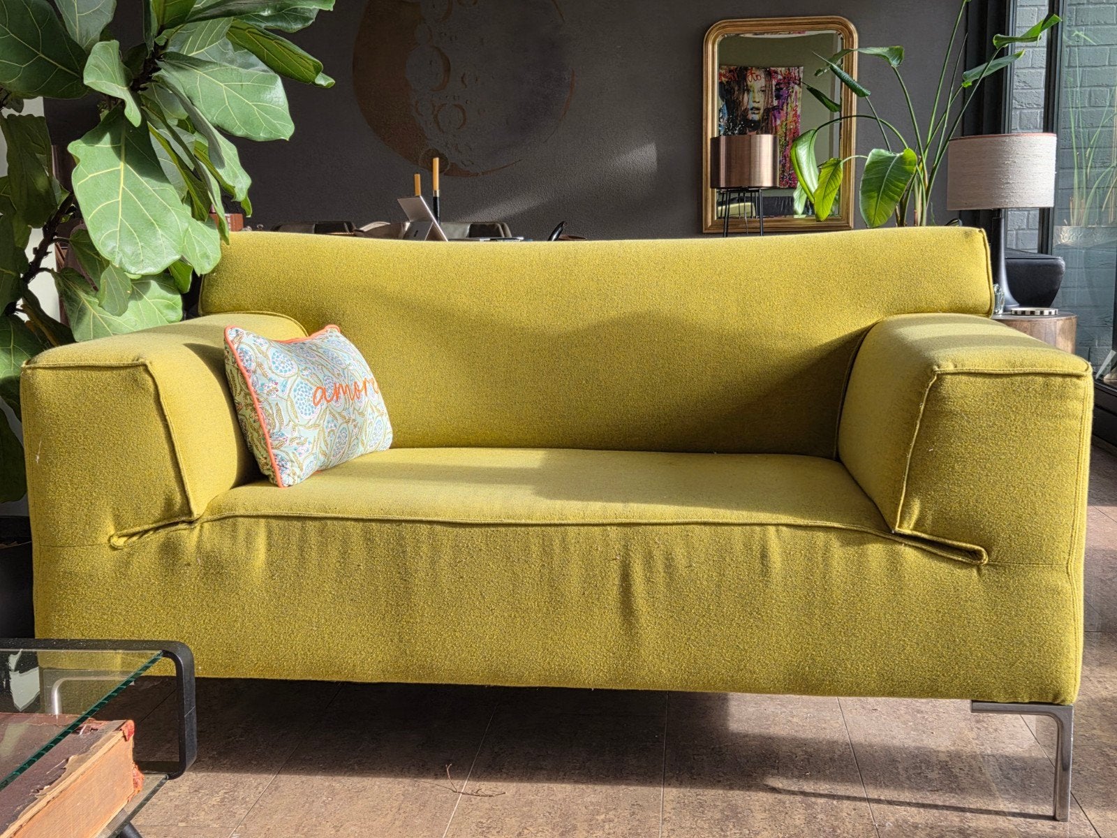 Design on Stock Loveseat groen, Ophalen, Gebruikt, 100 tot 125 cm, Design