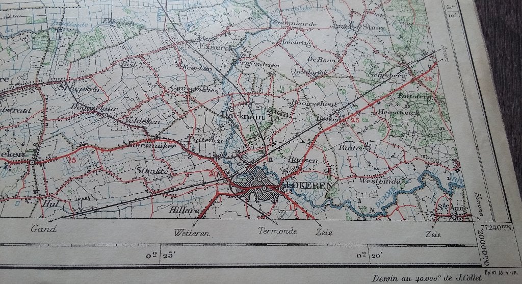 Jaar 1906-1912 Militaire Stafkaarten Landkaarten Landmacht, Nvt., Overige typen, Ophalen of Verzenden, Nederland