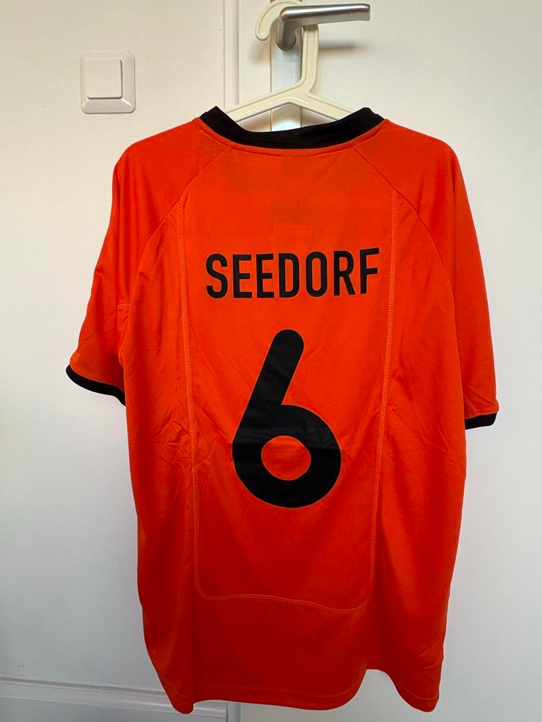 Vintage Nederland Seedorf 6 Voetbalshirt Oranje euro 2000, Maat 52/54 (L), Nieuw, Oranje, Ophalen of Verzenden