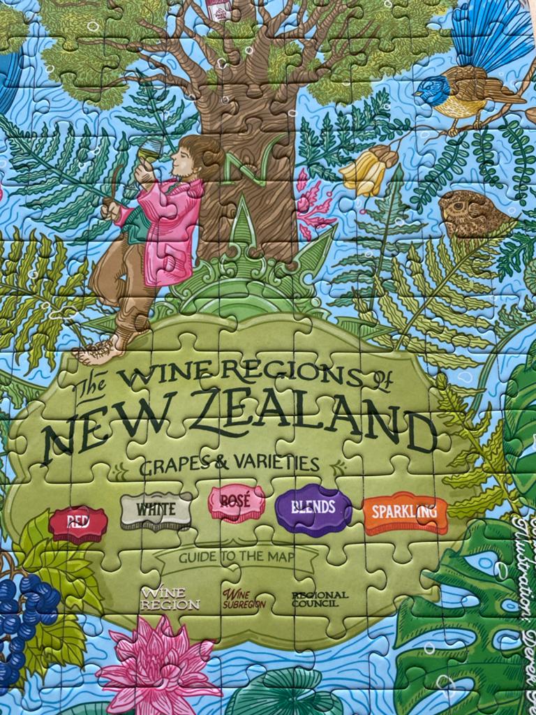 Puzzel Wijnregio's Nieuw-Zeeland - 1000 stukjes, Ophalen of Verzenden, Gebruikt