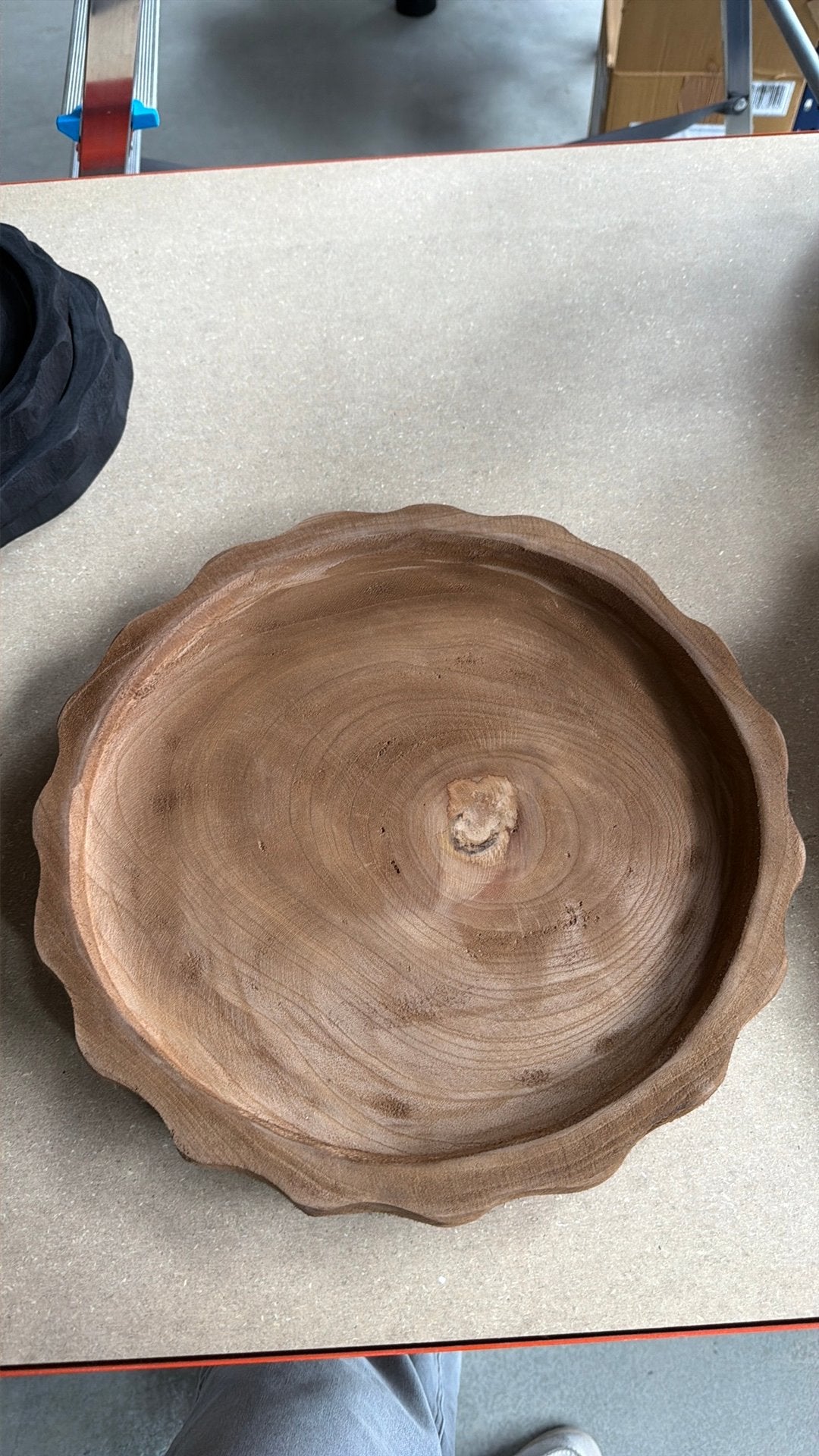 Decoratieve tray naturel, Huis en Inrichting, Ophalen, Nieuw, Rond