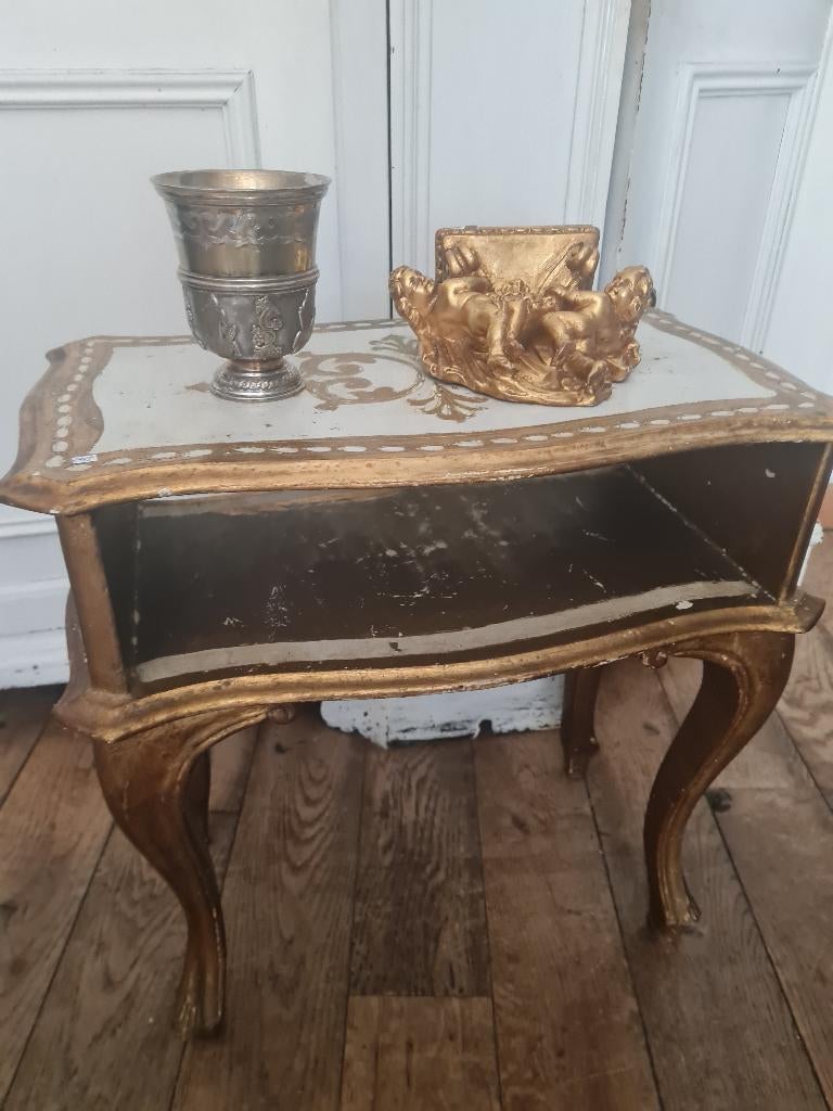 Oud Florentijns bijzet tafeltje, kastje, Ophalen of Verzenden