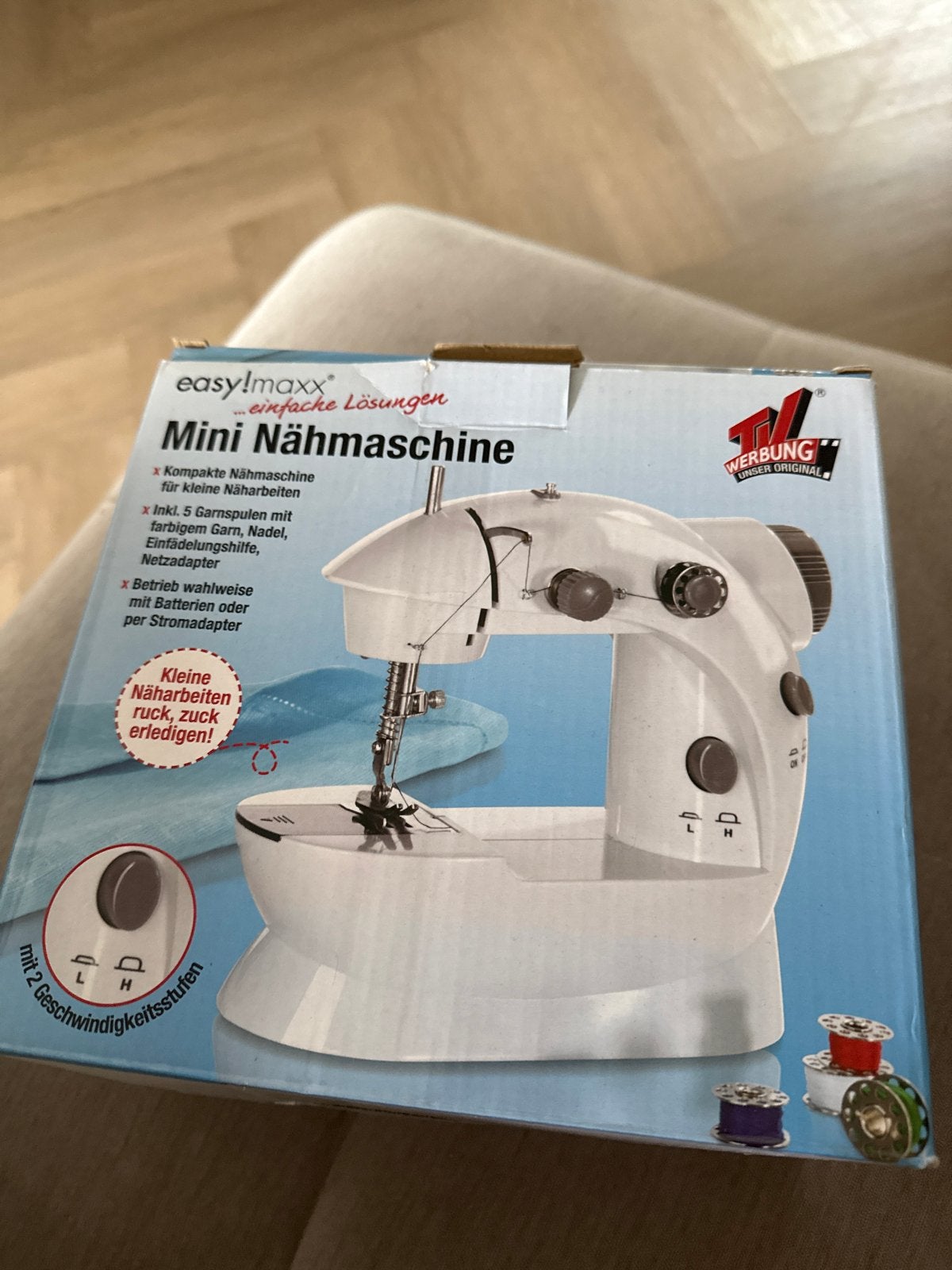 Easy!maxx Mini Naaimachine - Compact en compleet, Ophalen, Nieuw, Naaimachine, Overige merken