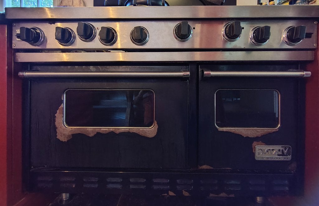 Viking fornuis gratis af te halen, Gebruikt, Ophalen of Verzenden, Gas, 90 tot 95 cm