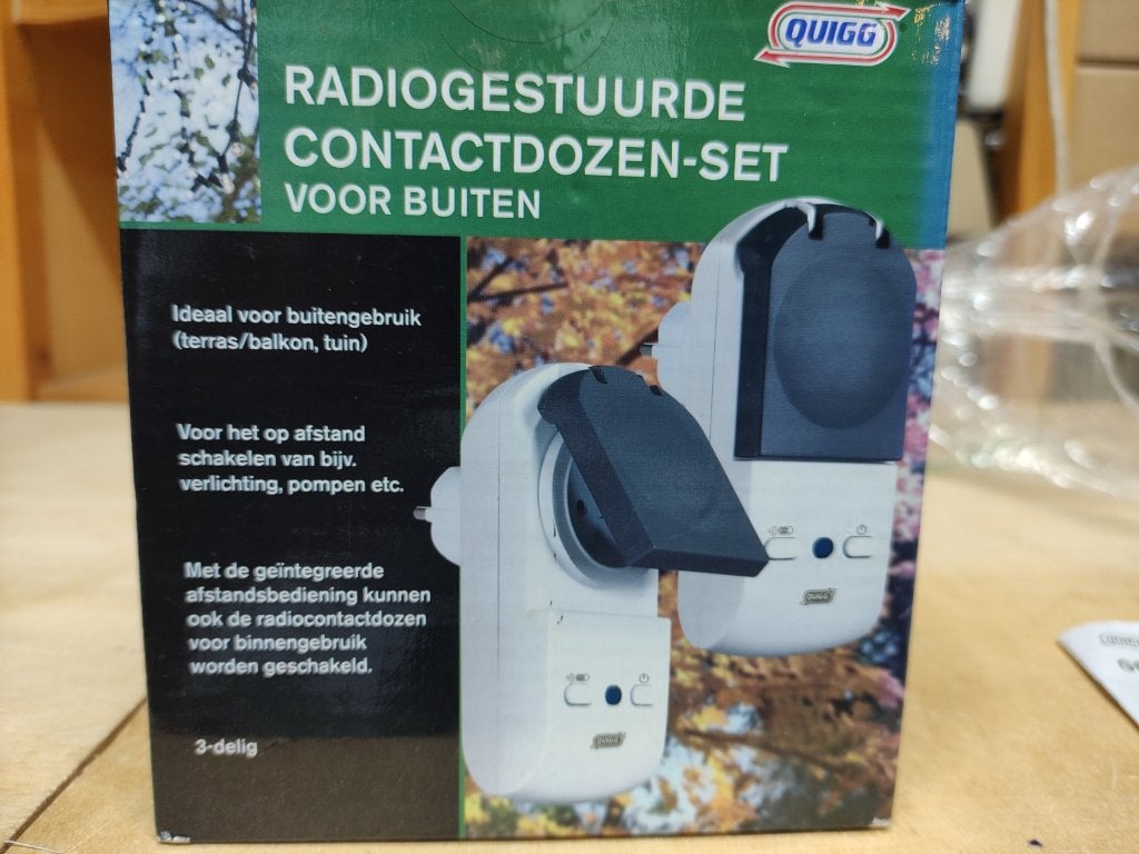 Radiogestuurde contactdozenset voor buiten, Ophalen of Verzenden, Nieuw