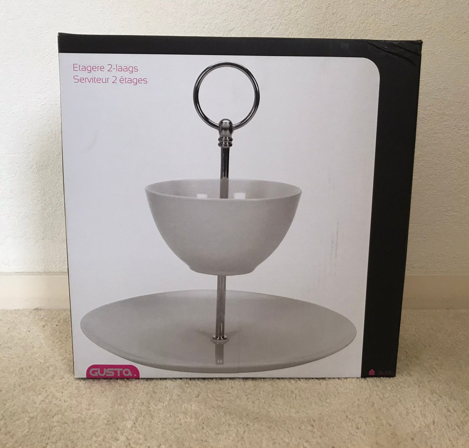 Nieuwe Gusta etagere in het wit/zilver, Ophalen, Overige typen, Nieuw, Gusta