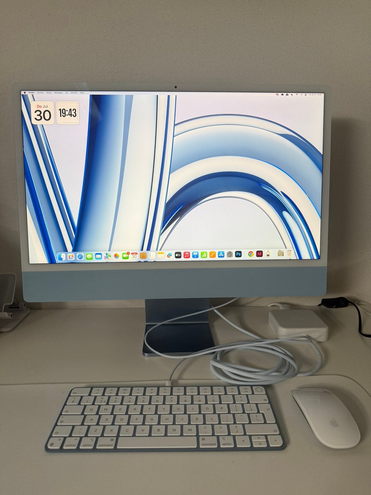 Imac 2023 (M3) blauw, Ophalen, Zo goed als nieuw