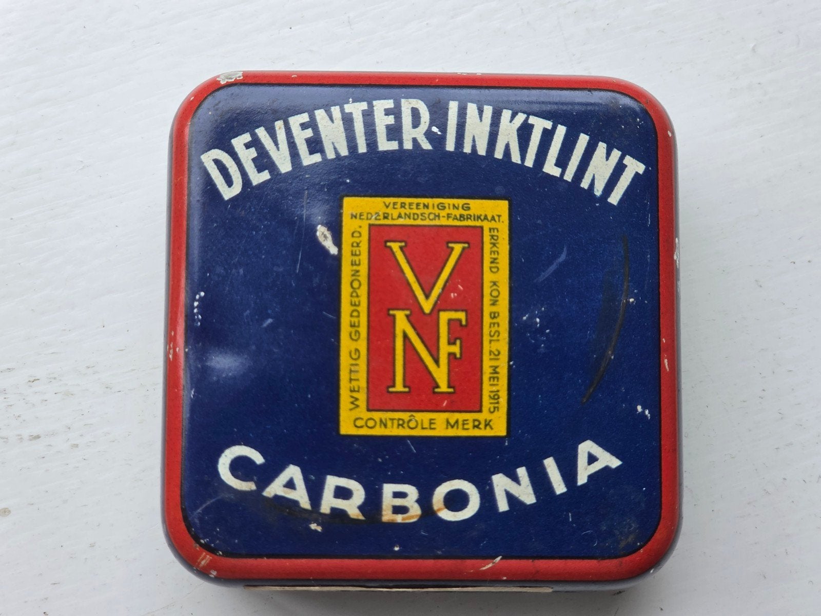 Deventer Inktlint Carbonia blikje, Ophalen of Verzenden, Overige