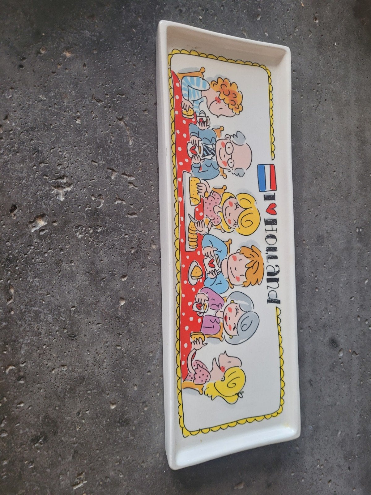 Blond Amsterdam I Love Holland cakeschaal, Ophalen, Zo goed als nieuw, Aardewerk, Blond Amsterdam
