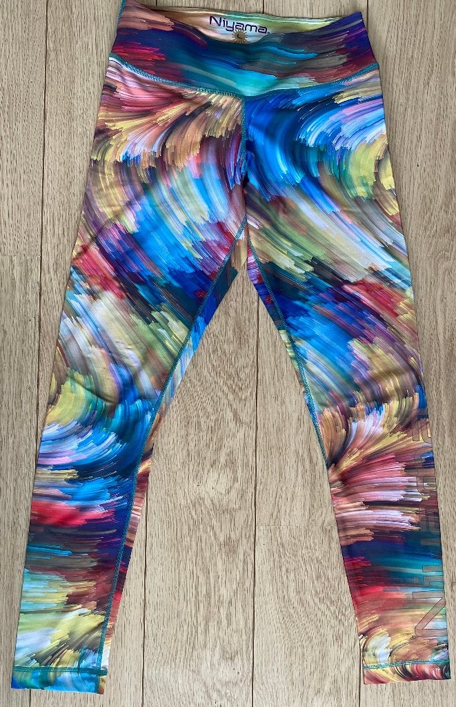 Kleurrijke Nyiama legging, Overige kleuren, Maat 42/44 (L), Ophalen of Verzenden, Fitness of Aerobics