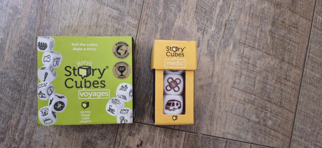 Rory's Story Cubes: Voyages & Medic uitbreiding, Vijf spelers of meer, Ophalen of Verzenden, Zo goed als nieuw, The Creativity Hub