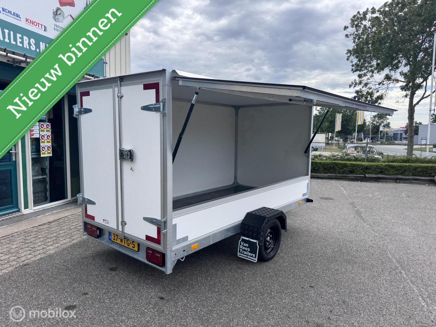 DEMO Gesloten EA 300x150x150 1500kg verkoopklep zijklep, Auto diversen, Aanhangers en Bagagewagens, Gebruikt