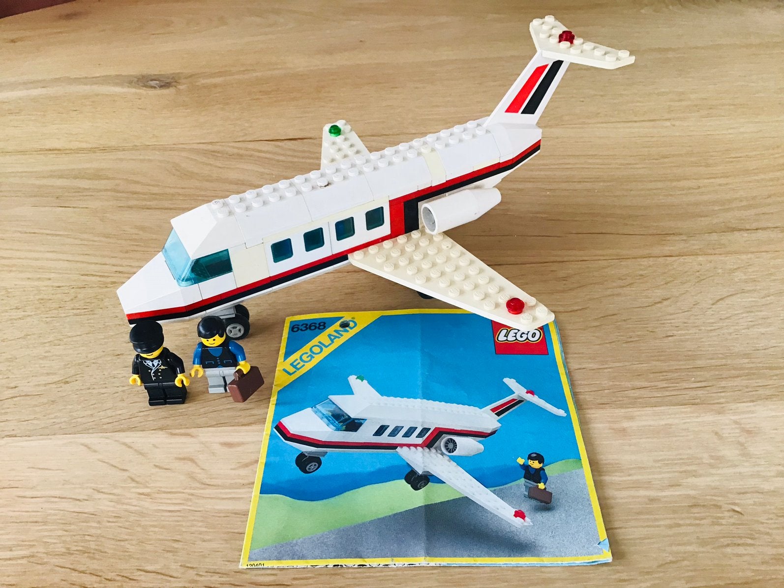LEGO classic 6368, legoland jet airliner, compleet en IGS, Kinderen en Baby's, Speelgoed | Duplo en Lego, Gebruikt, Lego, Ophalen of Verzenden