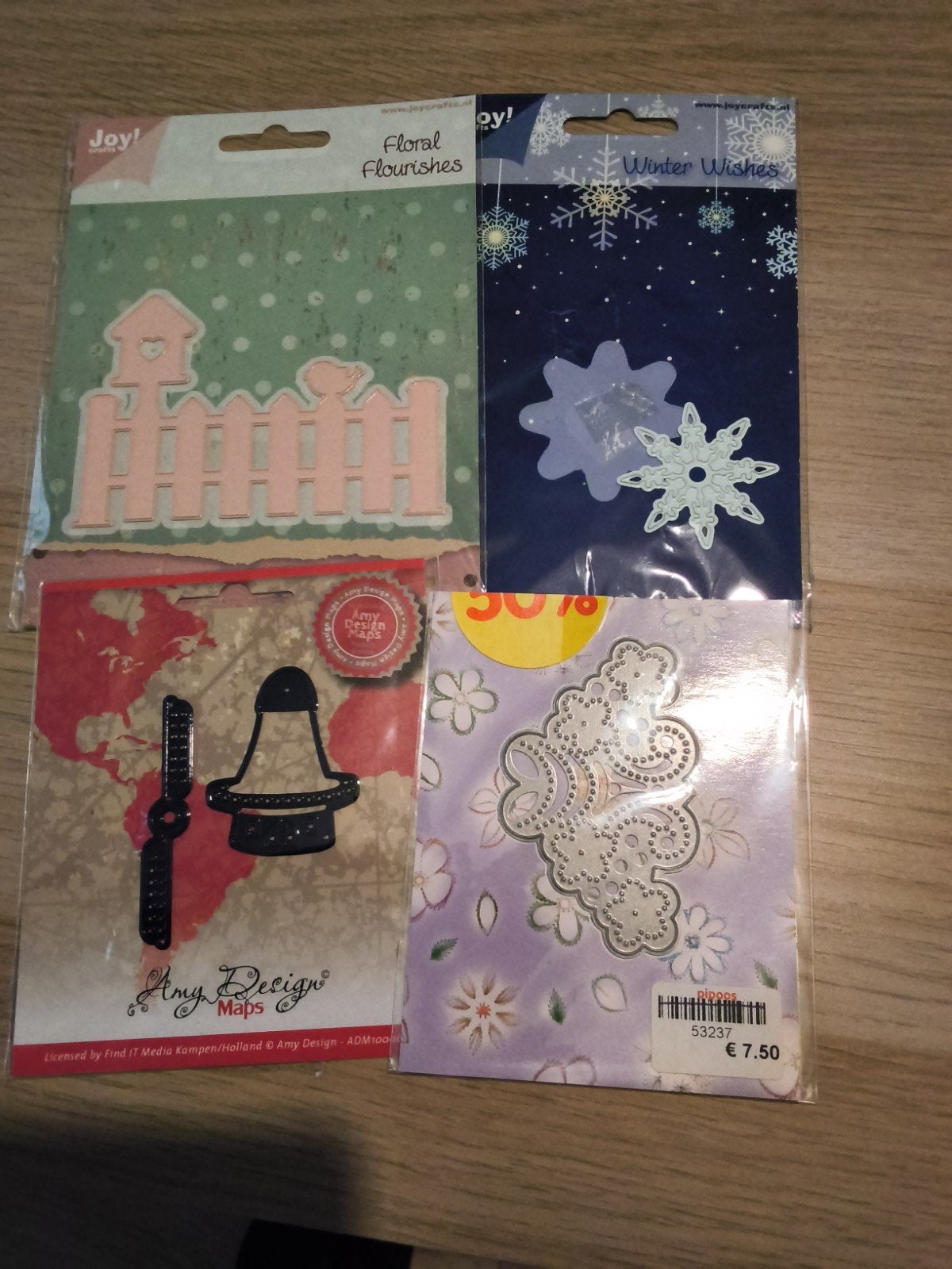 Amy Design en Joy! snijmallen / stansen, Hobby en Vrije tijd, Zilver, Gereedschap of Toebehoren, Zo goed als nieuw, Overige merken