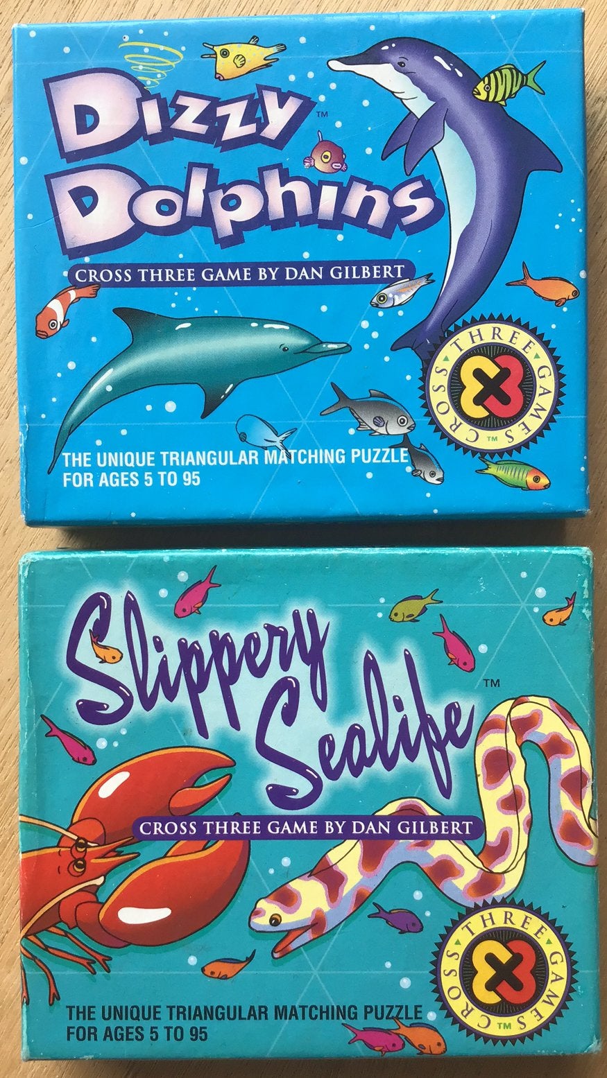 Dizzy Dolphins & Slippery Sealife puzzel / breinbreker (2x), Ophalen of Verzenden, Minder dan 500 stukjes, Zo goed als nieuw, Overige typen
