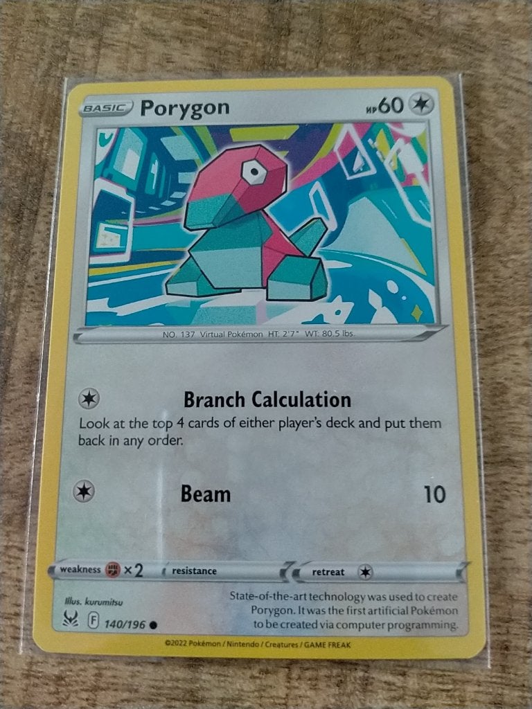 Pokemon Lost Origin , Porygon 140/196, Verzenden, Zo goed als nieuw, Losse kaart
