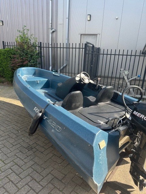 River 420XR met Mercury F9,9EL, Watersport en Boten, Speedboten, Gebruikt, 4 m, Overige brandstoffen, Treubweg 18