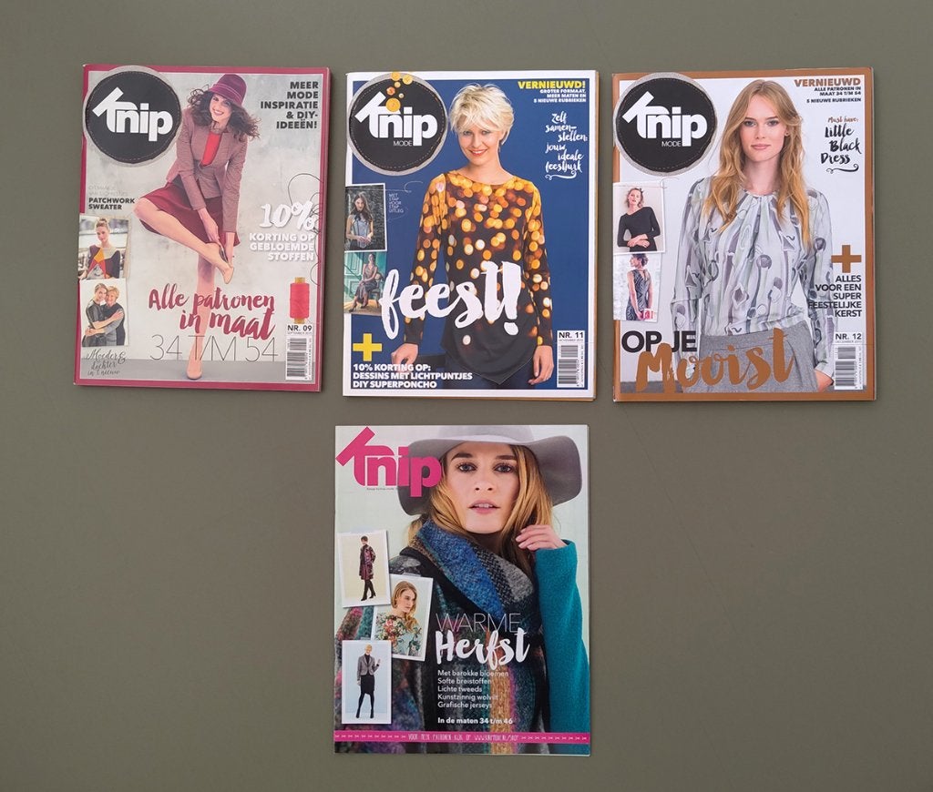 Knip Mode 2015 - 09, 11, 12 + de bijlage van nr 10, Ophalen of Verzenden, Zo goed als nieuw, Vrouw, Knipmode
