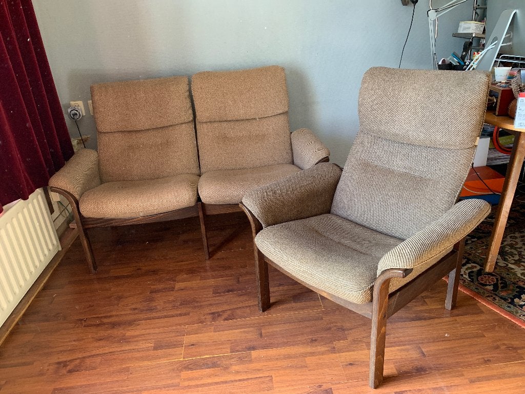 G-Möbel vintage design set zeldzame tweezitter en relaxchair, Huis en Inrichting, Ophalen of Verzenden, Gebruikt
