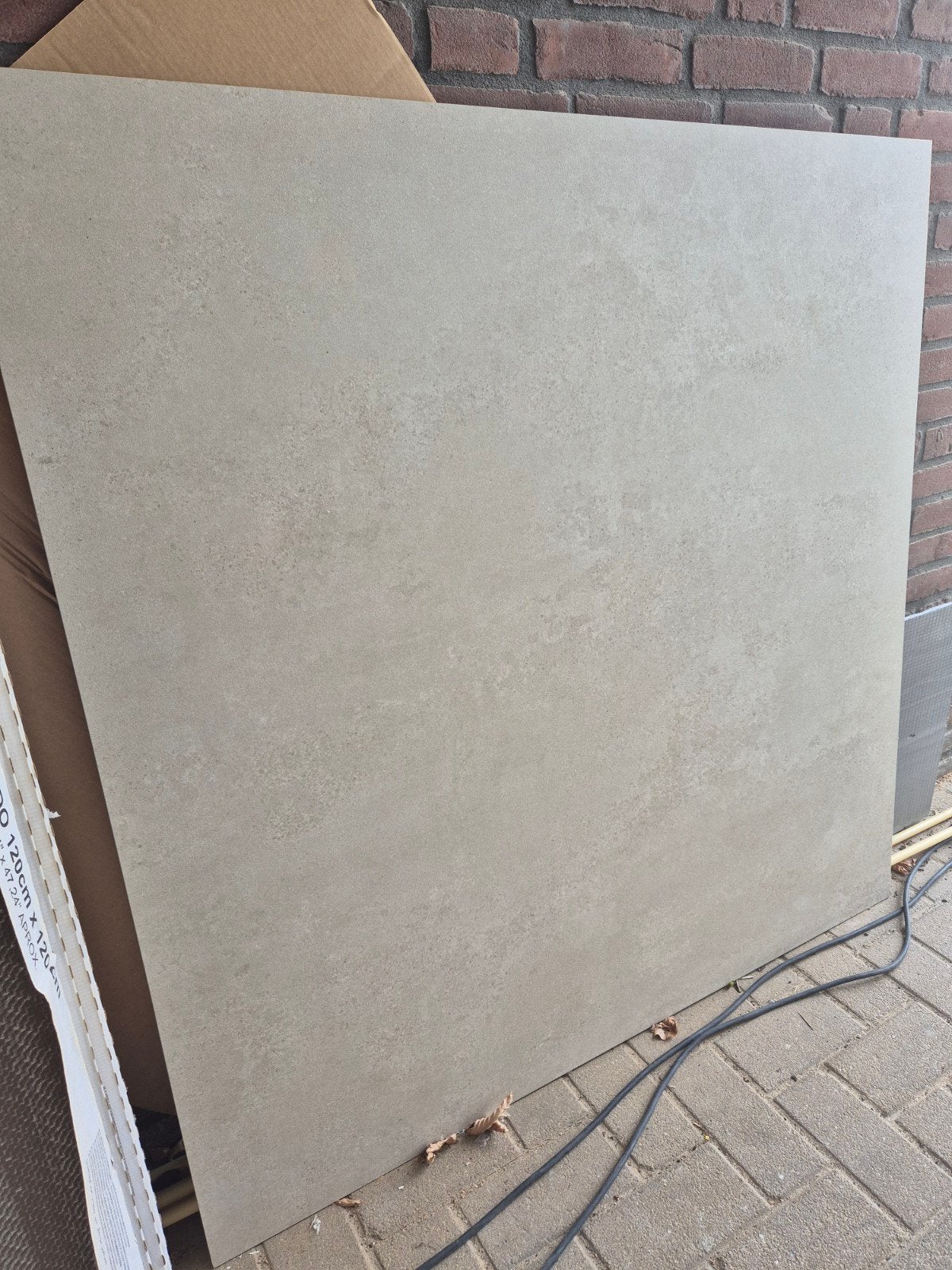 Tegel 120x120 Beige Gemêleerd Vloertegel, Ophalen