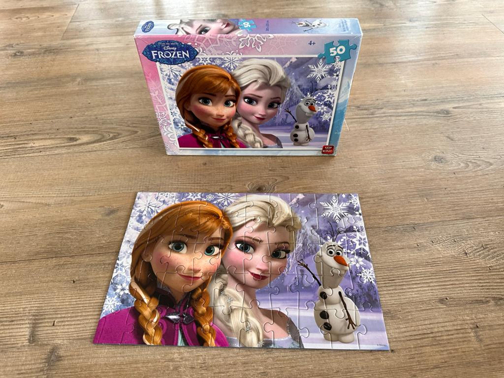 Disney Frozen puzzel 50 stukjes, Ophalen, 10 tot 50 stukjes, Gebruikt, 4 tot 6 jaar