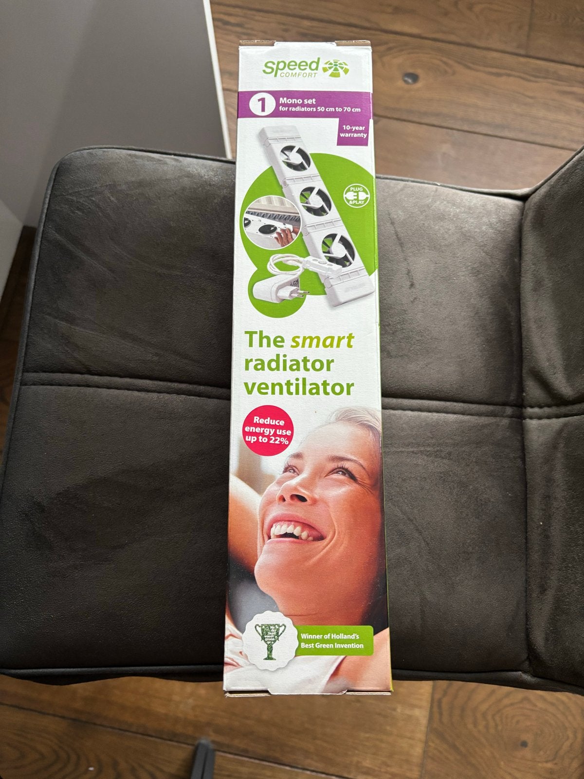 Nieuw SpeedComfort Smart Radiatorventilator Mono Set, Doe-het-zelf en Verbouw, Minder dan 30 cm, Hoog rendement (Hr), Radiator