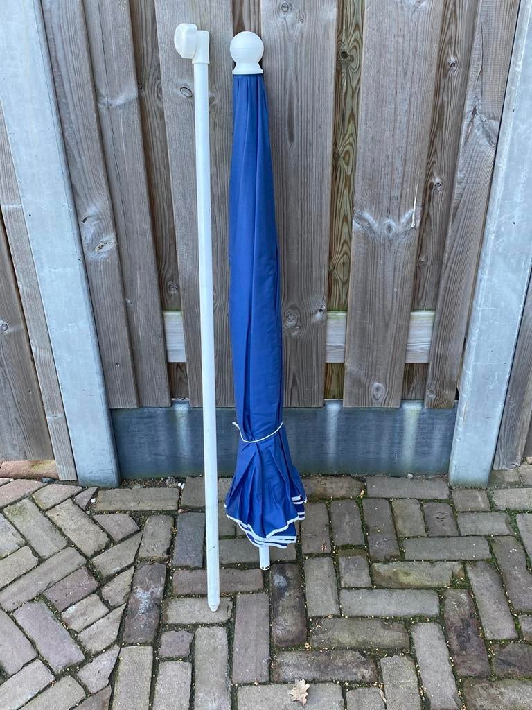 Tuinparasol, Ophalen, Verstelbaar, Zo goed als nieuw, 1 tot 2 meter