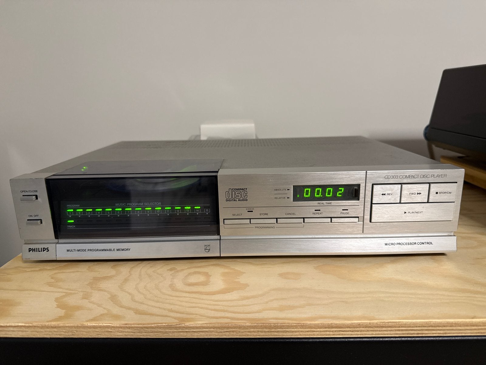 Philips CD303 CD-speler - Vintage Hifi, Ophalen, Gebruikt, Philips
