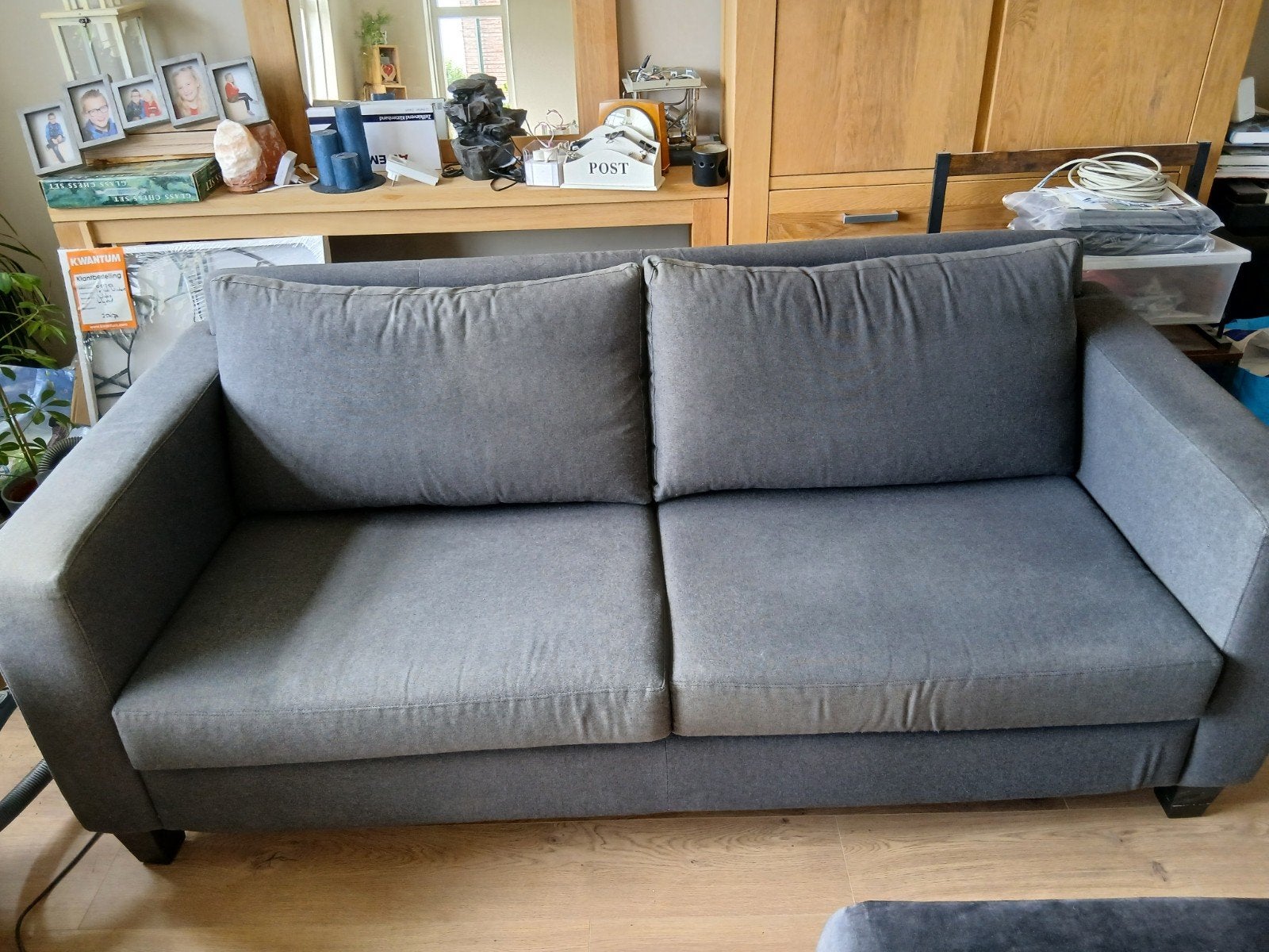 Mooie bank. gratis afhalen, Ophalen, Gebruikt, Driepersoons, 75 tot 100 cm