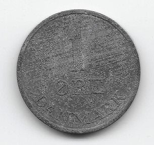 Denemarken 1 øre 1957 KM# 839.2, Verzenden, Overige landen, Losse munt