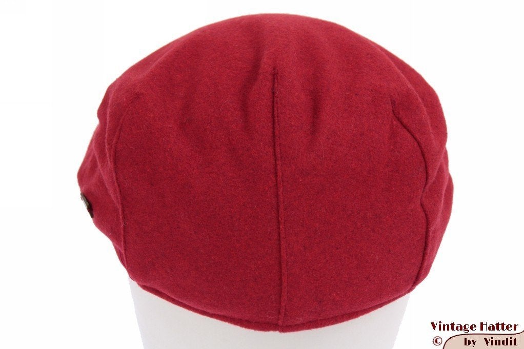 Flatcap Platte pet Hawkins rood wol mix maat 59 Nieuw, Hawkins, Nieuw, Ophalen of Verzenden, Pet