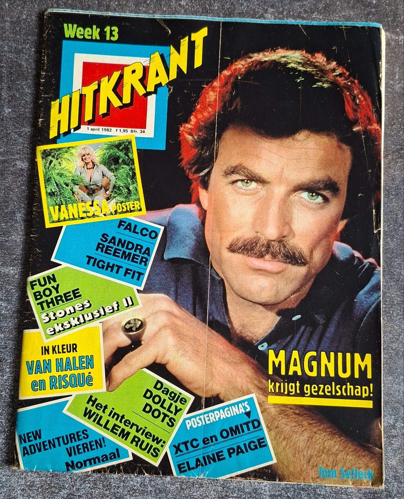 Hitkrant (Weekblad) nr 13 ( 1 April 1982) Compleet Vintage, Ophalen of Verzenden, 1980 tot heden, Tijdschrift